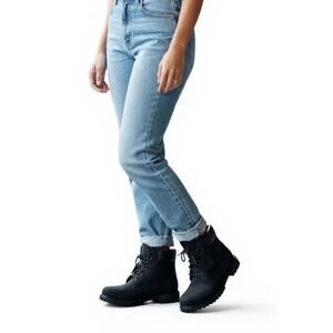 Timberland Premium 6" Waterproof Boots | Black Nubuck Leather | Women's 8 |‎ New